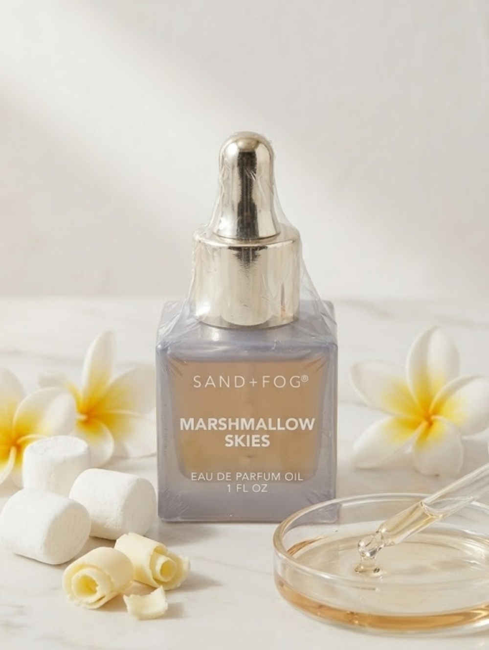 Sand + Fog Fragrance Body Oil  - Marshmallow Skies, 1 fl oz (New)